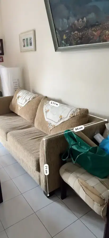 Dijual sofa 3 seaters
