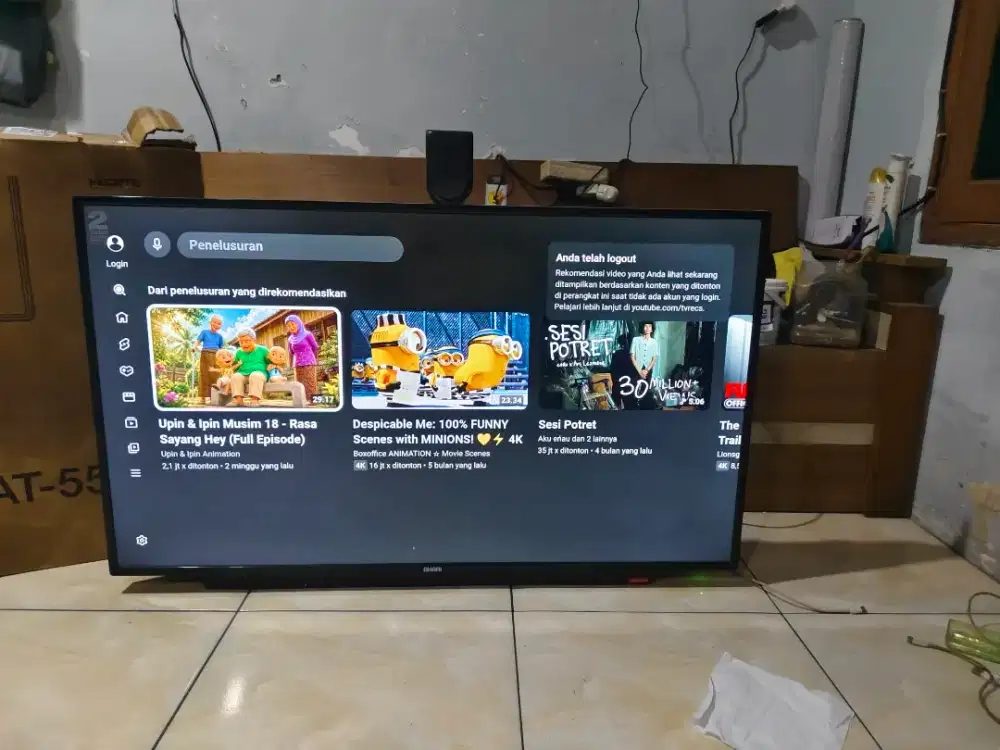 Jual TV led smart 43in akari japan
