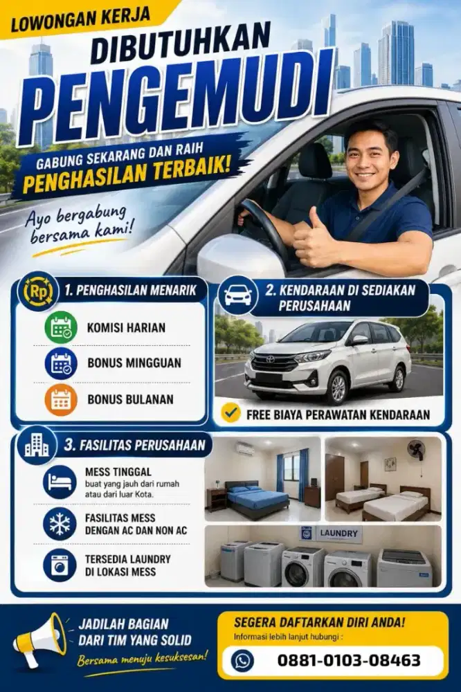 Driver supir pengemudi sopir taksi online