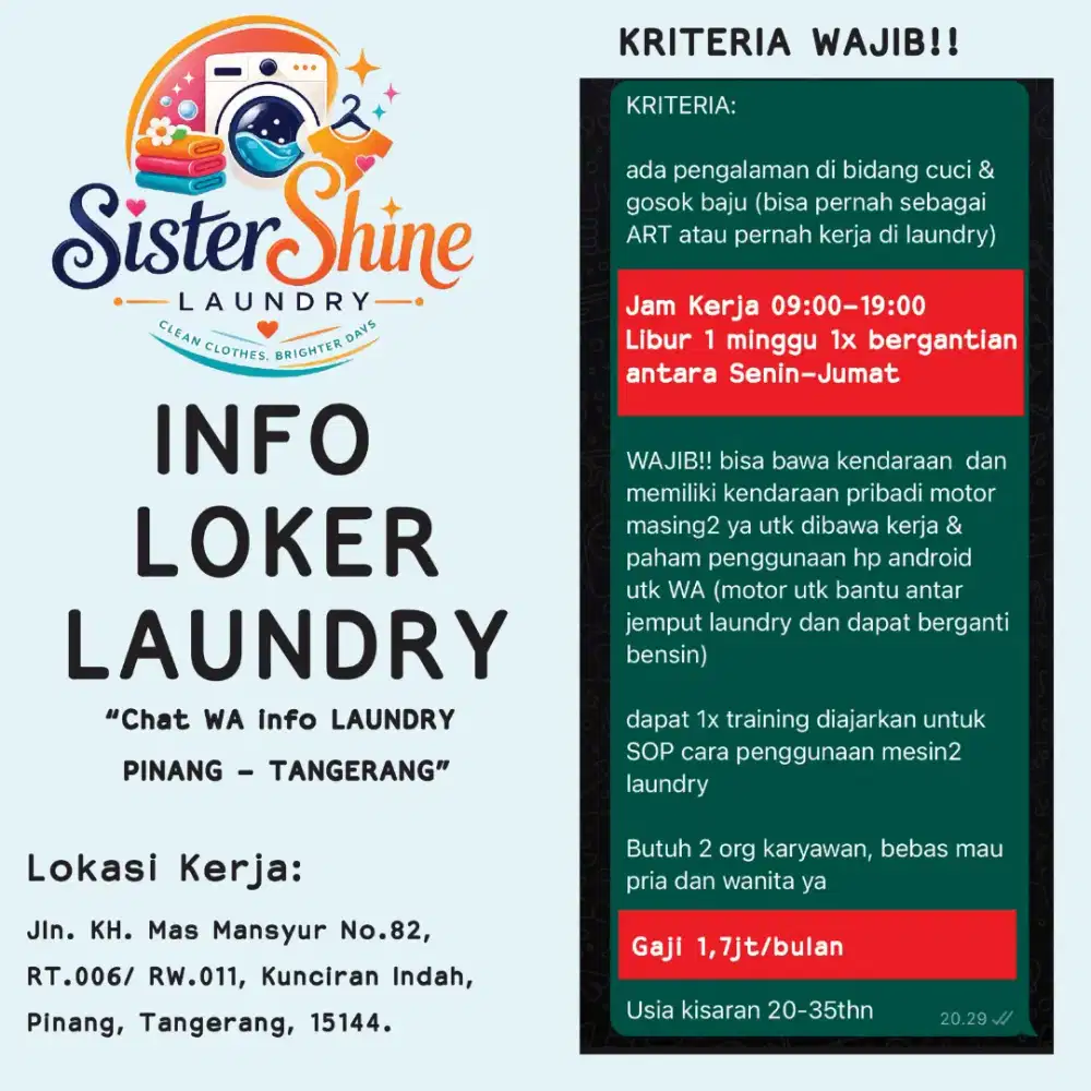 Lowongan laundry