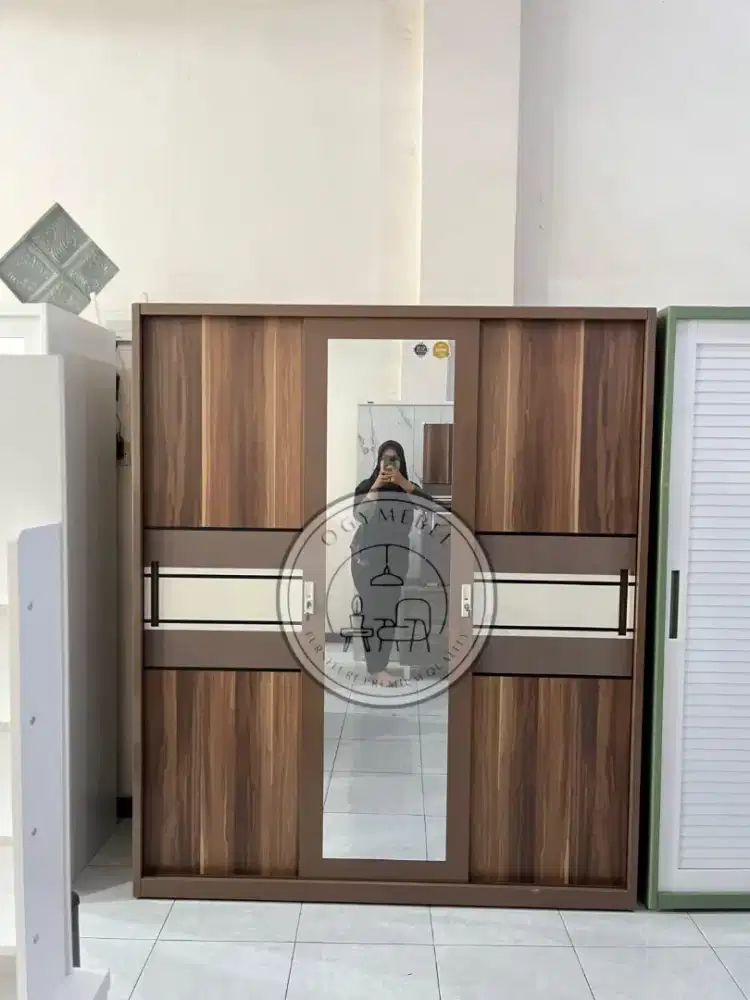 PROMO SALE LEMARI BESI 3 PINTU TERMURAH