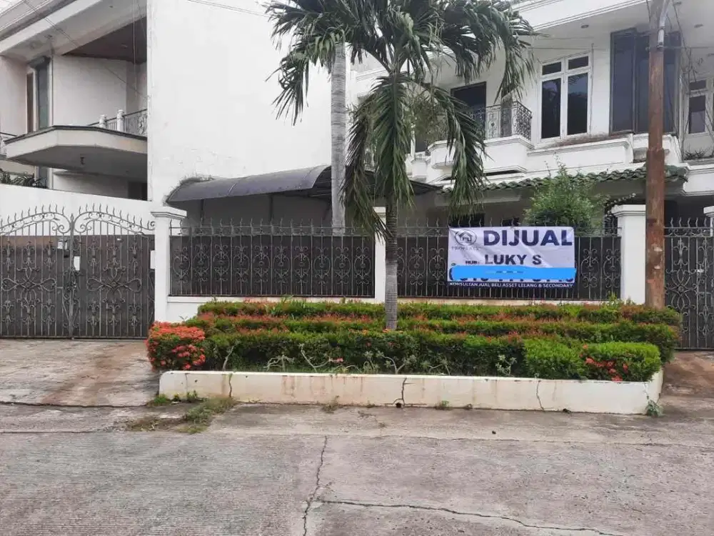 DIJUAL RUMAH MEWAH BANGUNAN KOKOH TAMAN HARAPAN INDAH JAKARTA BARAT BEBAS BANJIR