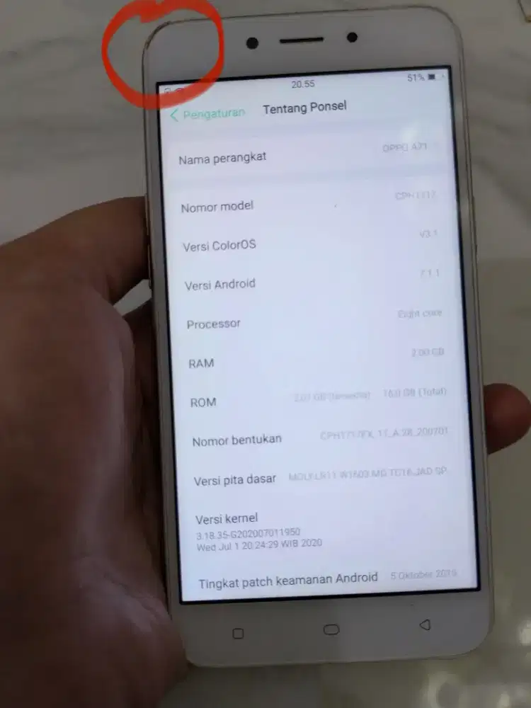 Dijual Oppo A71 2/16Gb