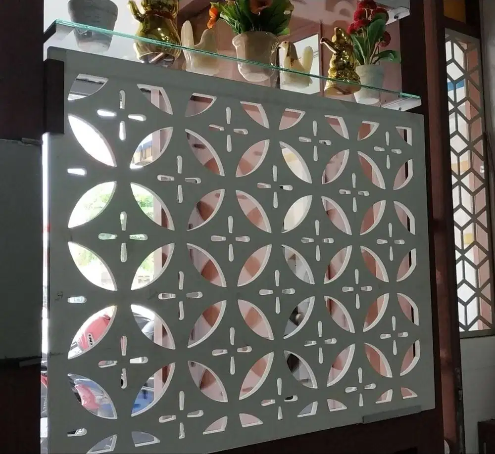 PVC BOARD PERFORATED/ PARTISI RUANG/ DEKORASI LUAR DALAM/ MURAH