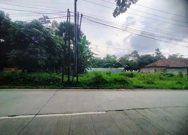 Tanah Strategis di pinggir jalan raya utama Cilowong Serang Kota