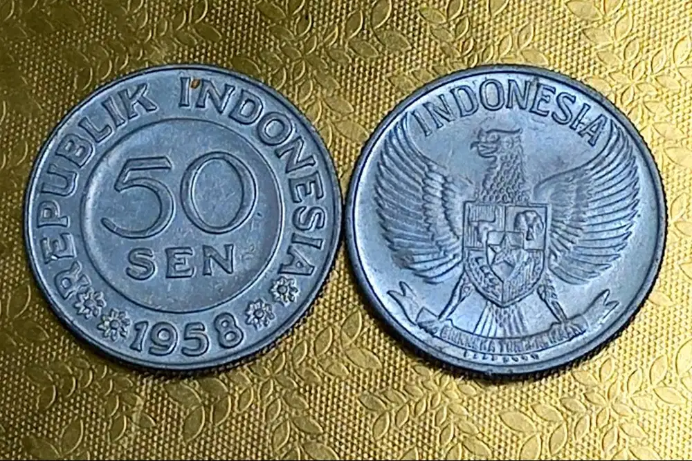 Koin 50 sen thn.1958