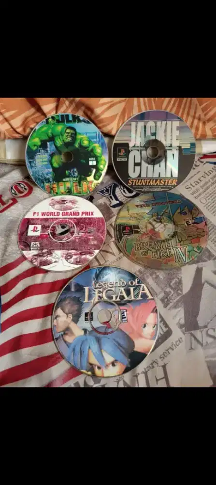 Dijual CD Game PS playstation 1 kondisi Untest