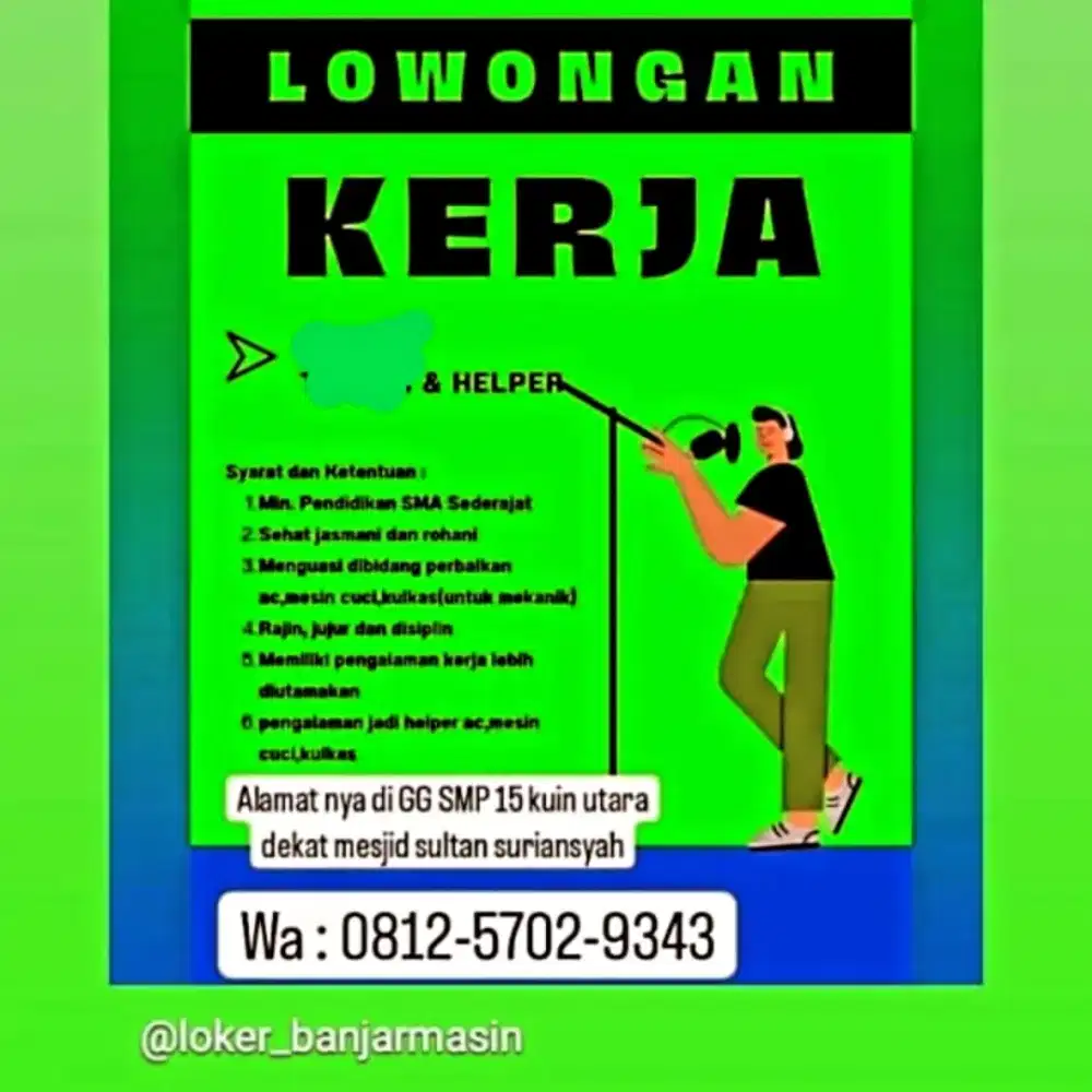 Di cari secepat nya helper