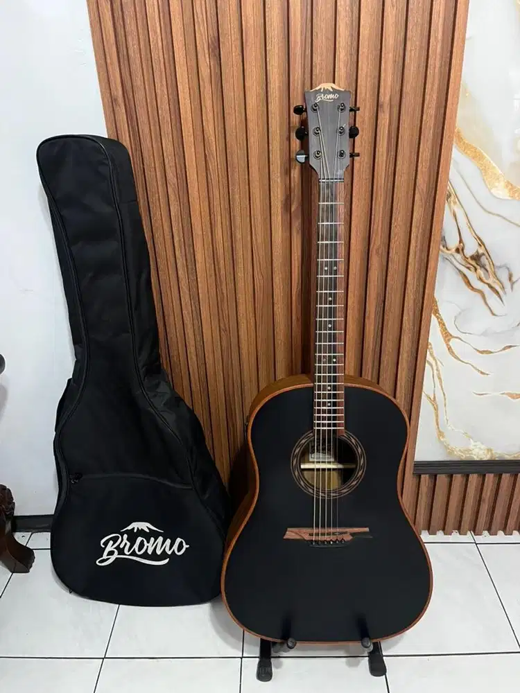 gitar akustik elektrik BROMO BAT9MEbk solid