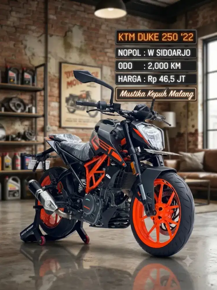 ODO 2RB UNIT SIMPANAN‼️ KTM DUKE 250 TH 2022 NOPOL W MULUS NOMINUS