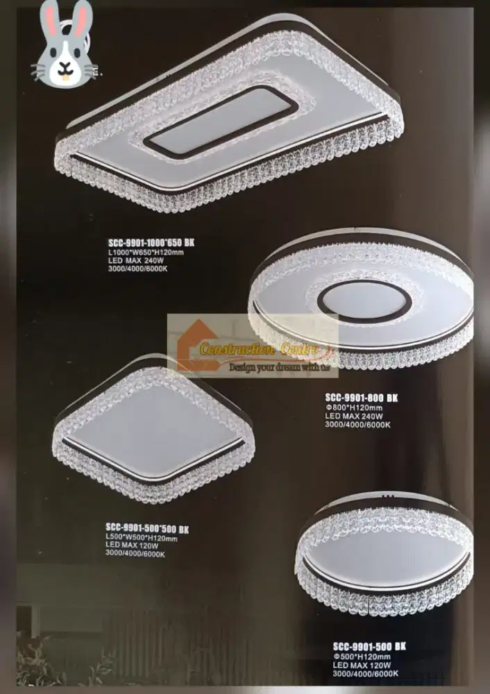 lampu padoni crystal