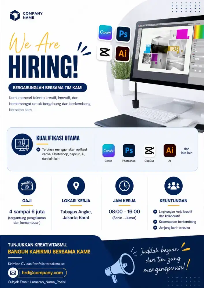 DIBUTUHKAN DESIGN GRAPHIC / DESAIN GRAFIS