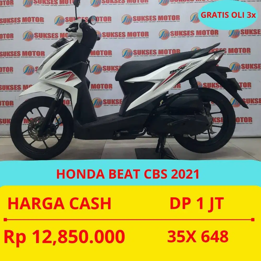 HONDA BEAT CBS 2021 DP MURAH 1 JUTA GUYS