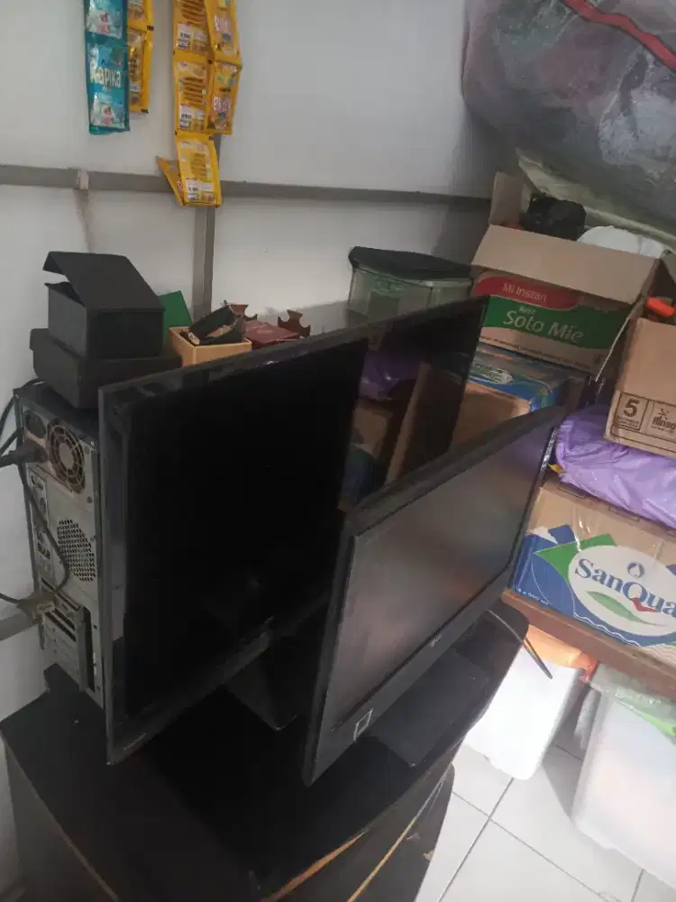 Jual 2 tv lcd dan speaker aktif