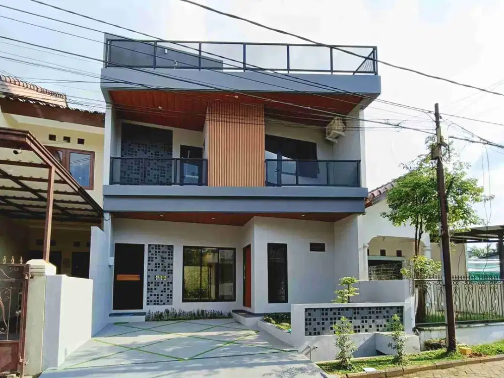 Dijual rumah baru modern dalam cluster lokasi strategis