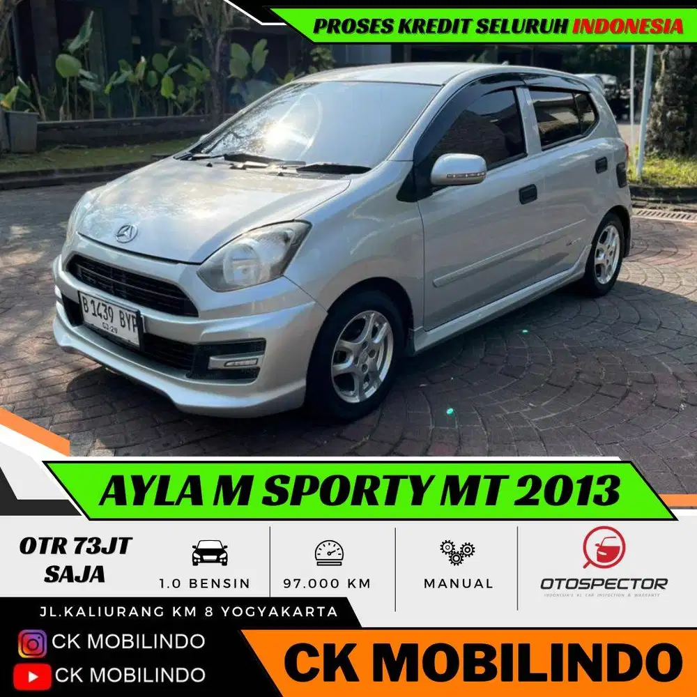 Daihatsu Ayla M Sporty Manual 2013 MURAH DP Minim Karimun