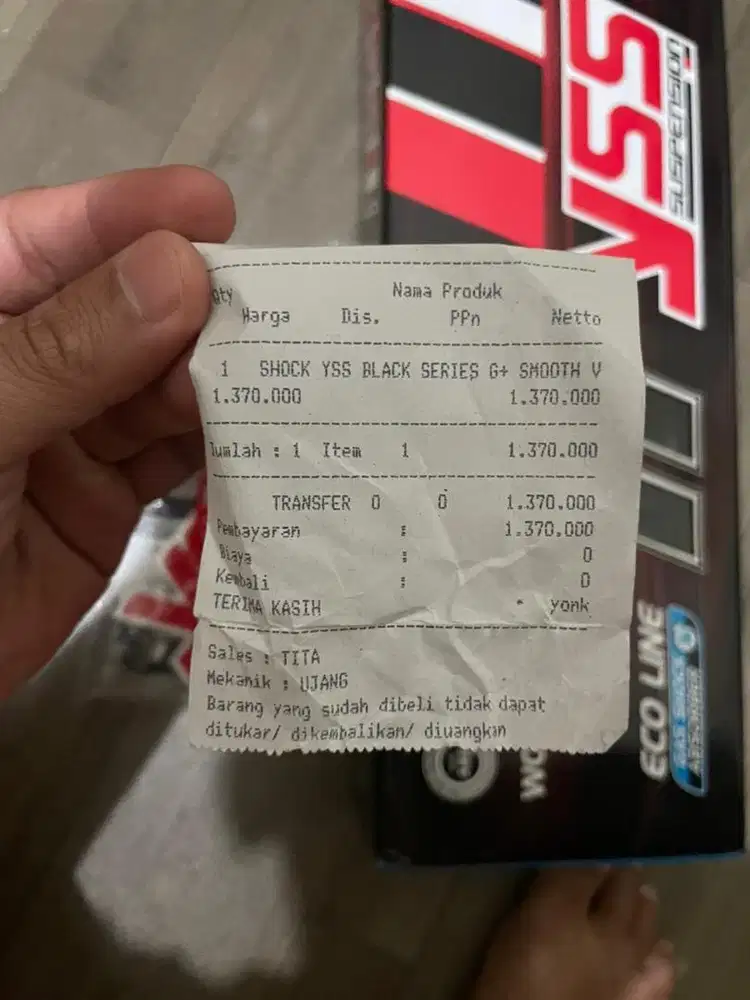 Shock Yss g-series 340 mm