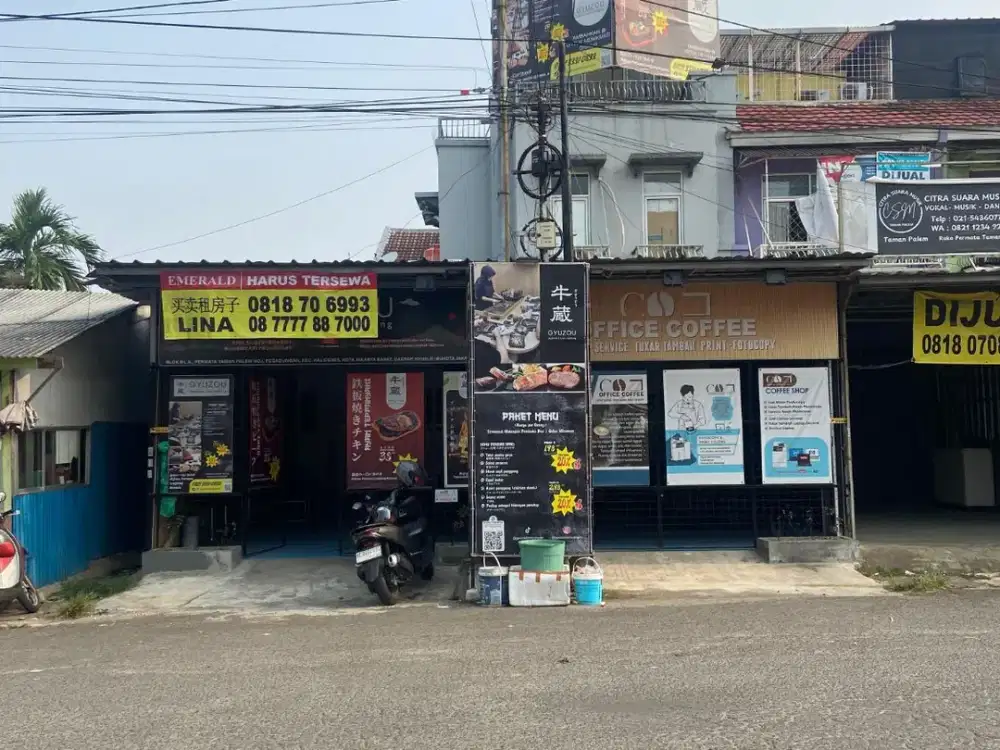 Di Sewakan Ruko Permata Palem B1 No 1