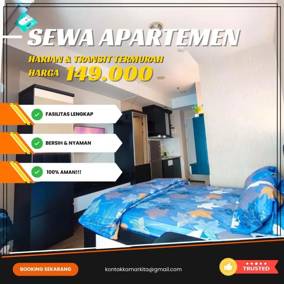 Sewa apartemen Bekasi Grand Kamala Lagoon Harian/Transit Termurah