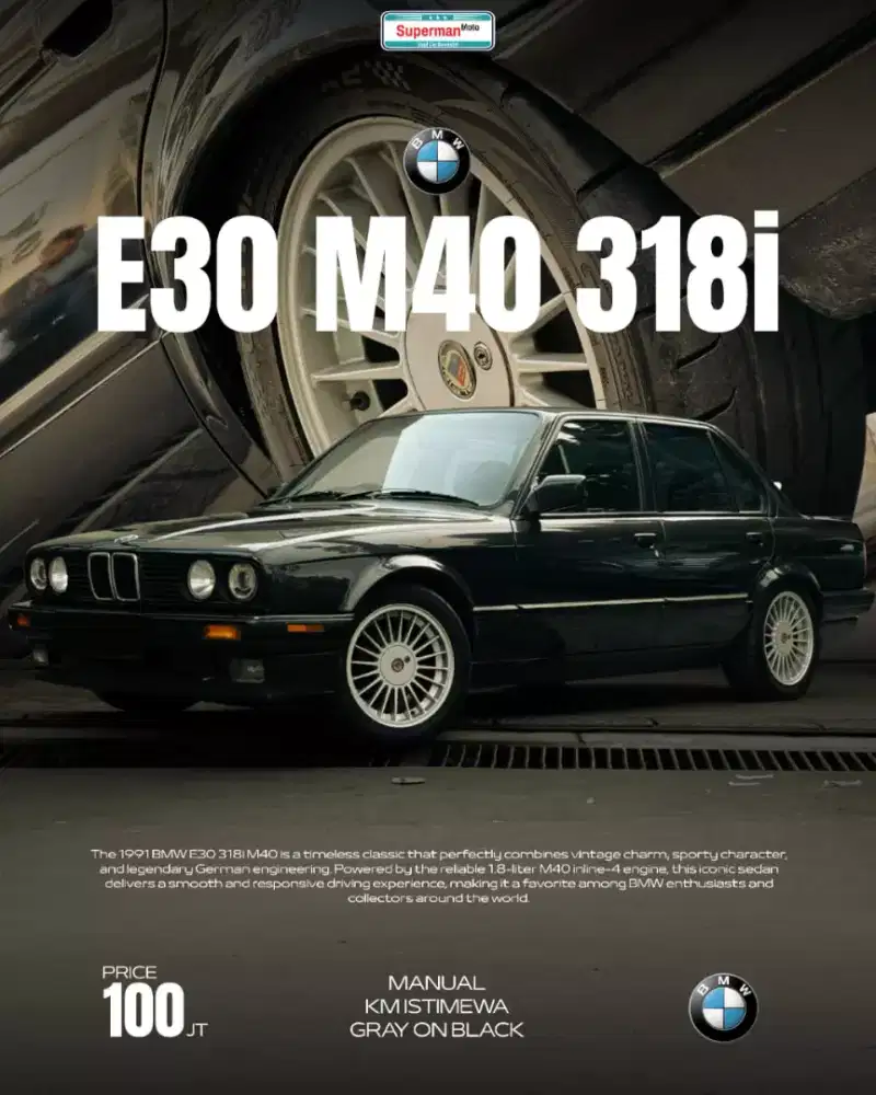 BMW E30 M40 318I