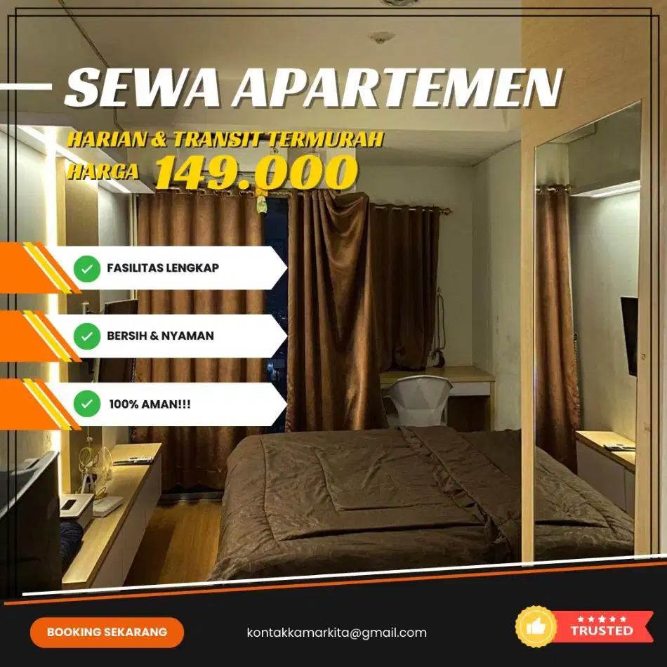 Sewa Apartemen Harian/Transit GRAND KAMALA LAGOON Bekasi Selatan