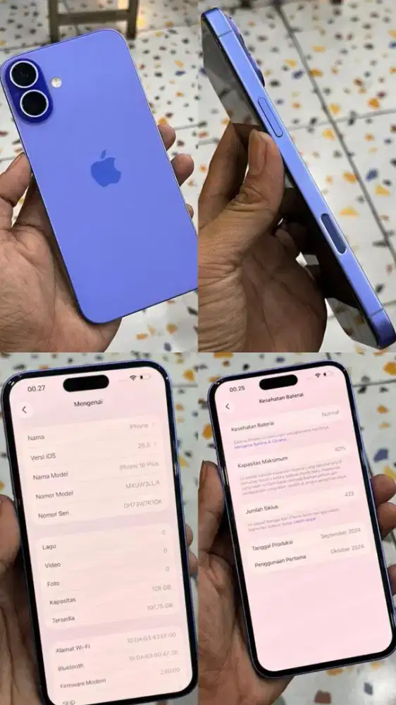 Iphone 16 plus ex internasional