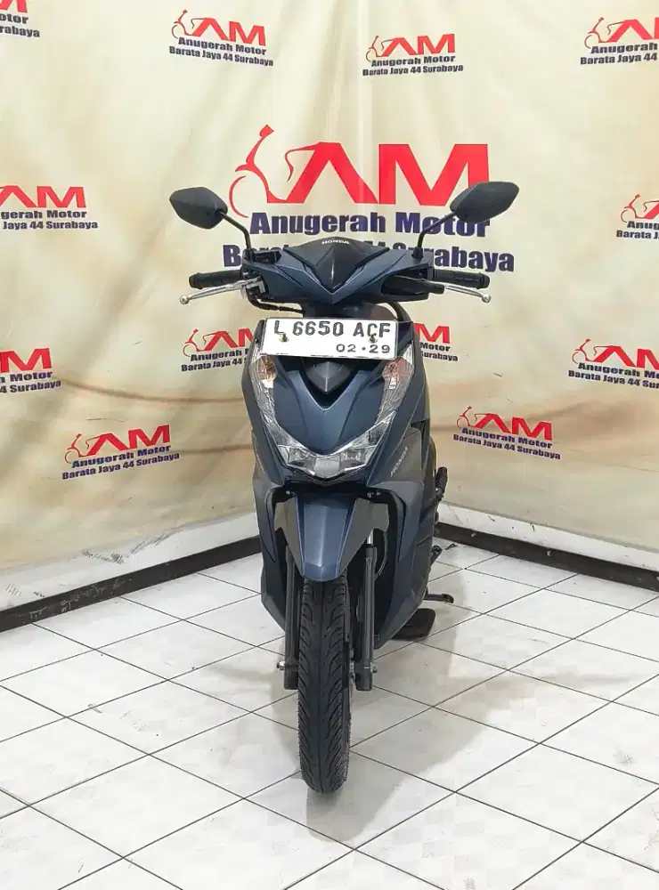 Honda Beat Deluxe Tahun 2024 warna Biru Doff