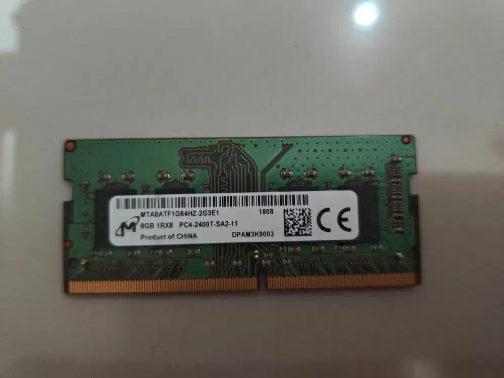 Memory RAM DDR4 8GB Micron bekas copotan laptop