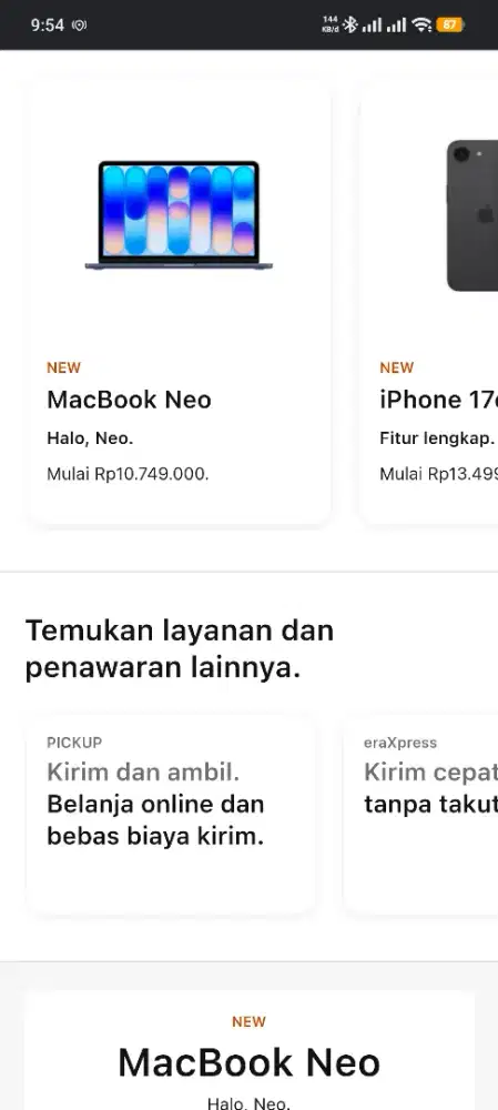 MACBOOK NEO MULAI 10 JUTAAN