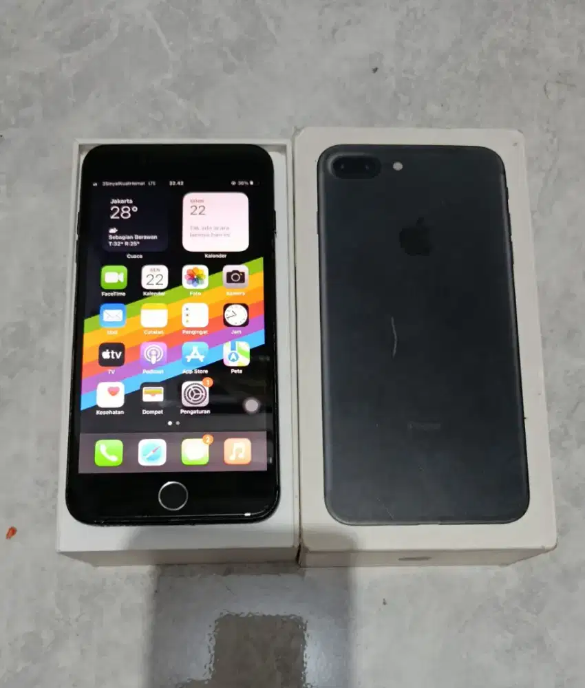 iPhone 7 plus 128gb ex inter fullset