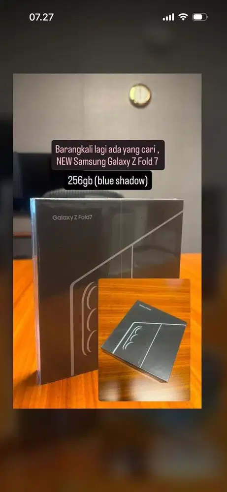 Jual rugi!! Samsung Zfold 7 256gb