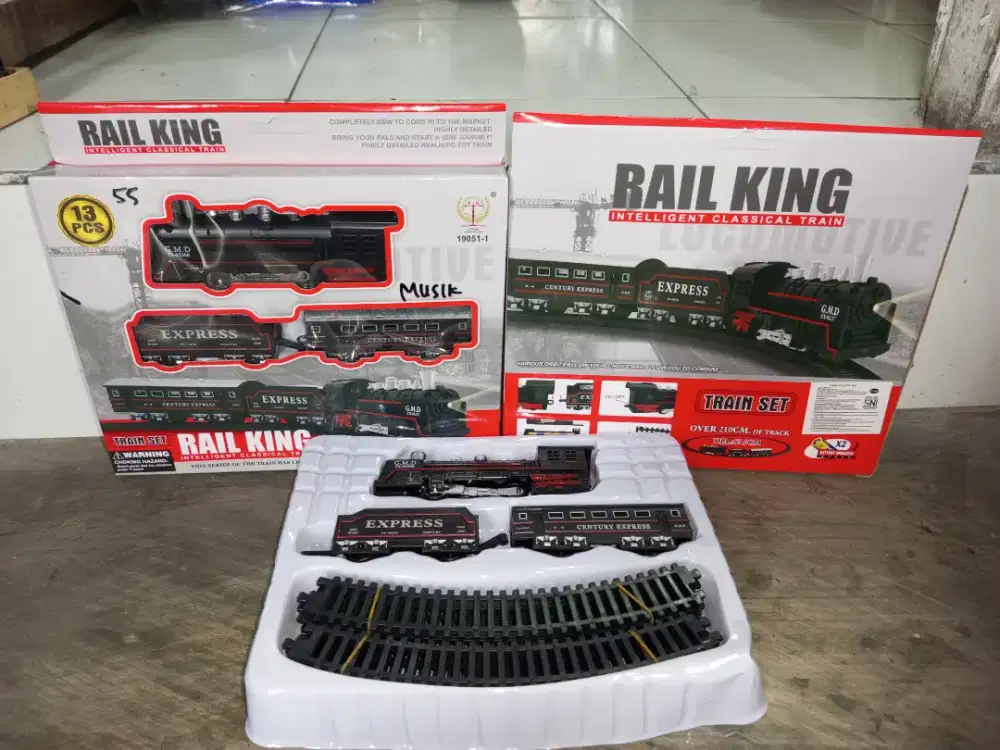 Mainan anak Railking musik suara