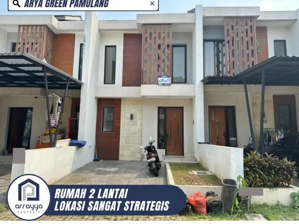 DIJUAL RUMAH MURAH 2 LANTAI LOKASI SANGAT STRATEGIS DI ARYA GREEN PAMULANG (HR44)