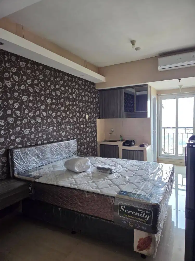 Disewakan apartemen puri park view tipe studio tower C full furnished