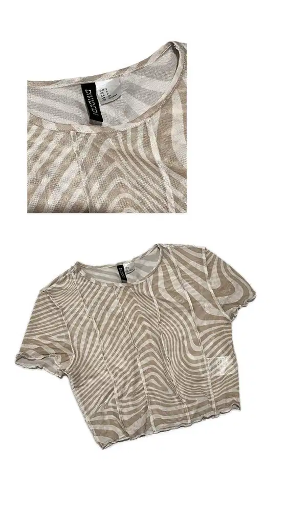 Sheer Croptop H&M Divided ORIGINAL