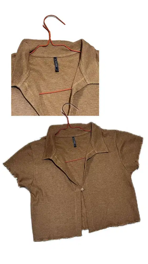 Baju Croptop coklat Colorbox ORIGINAL