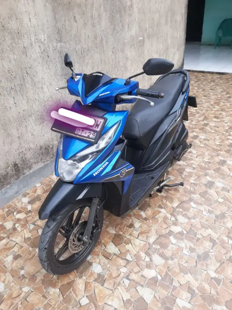 Honda Beat 2019 iss.Hrg pass srt lengkap.pjak 2025.plat D 2029
