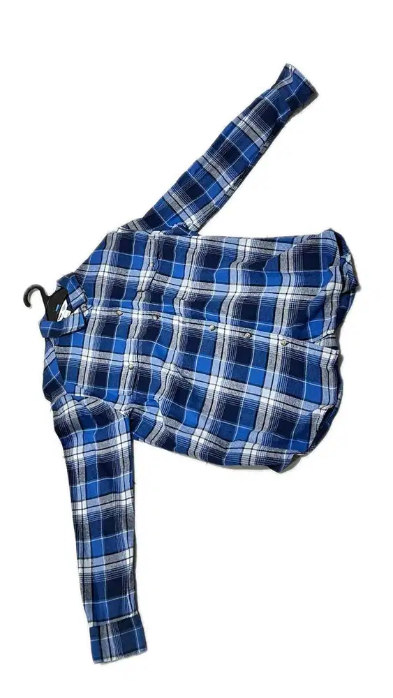 Kemeja flanel biru-hitem Old Navy ORIGINAL