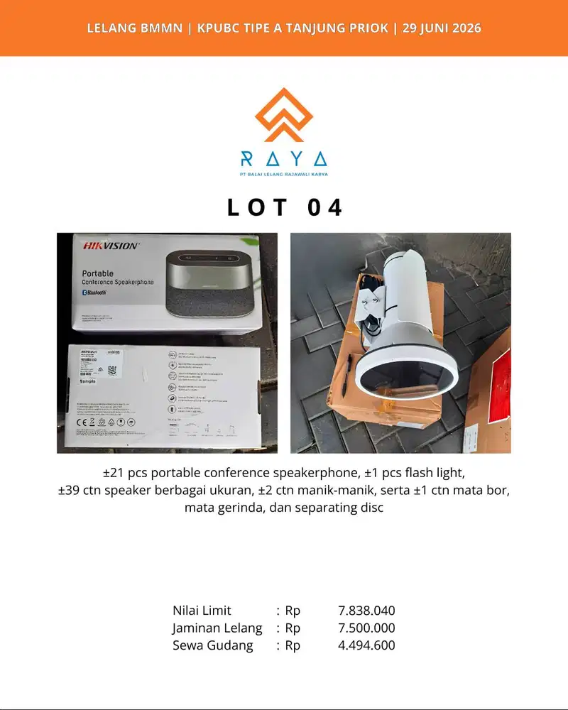 PORTABLE CONFERENCE SPEAKERPHONE, FLASH LIGHT, DLL