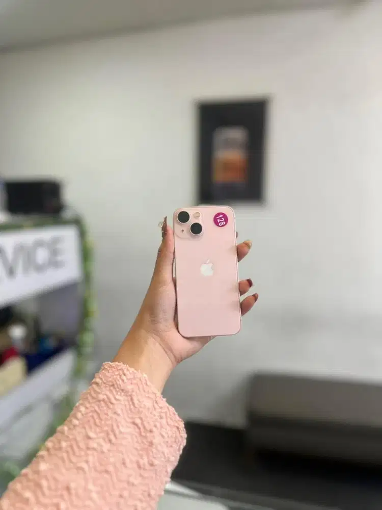 iPhone 13Mini Pink 128Gb Mulus Nominus Fullset Bergaransi Menerima Tt