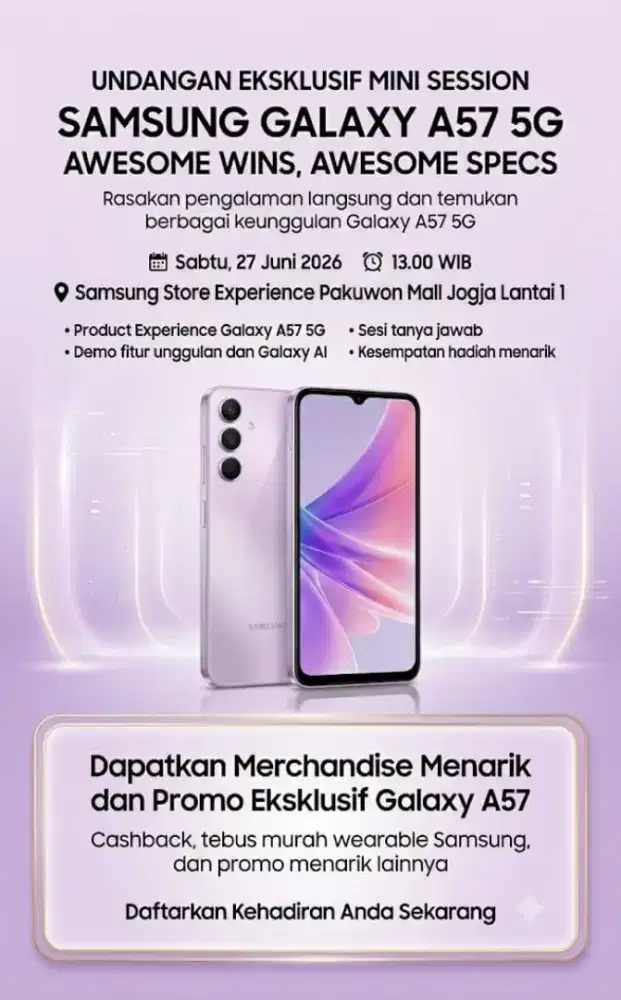 A57 (8/256) Fitur Keren Harga Istimewaaa