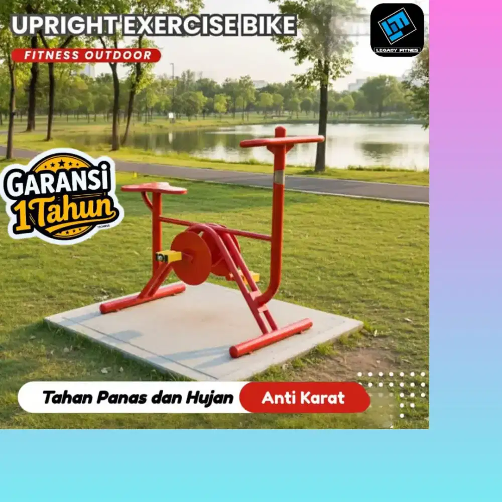 Alat fitnes outdoor Upright Exercise Bike HGT-717