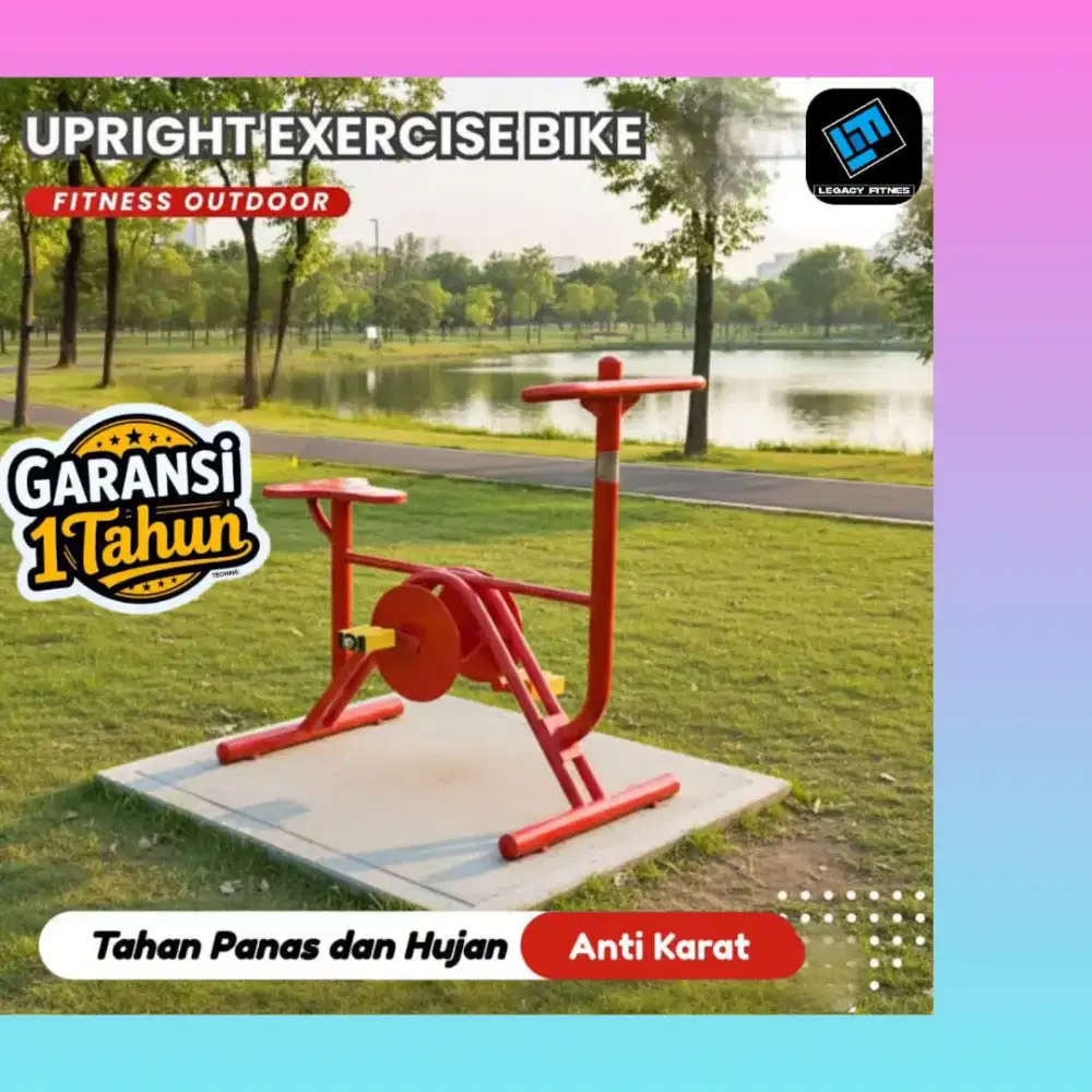 Alat fitnes outdoor Upright Exercise Bike HGT-717