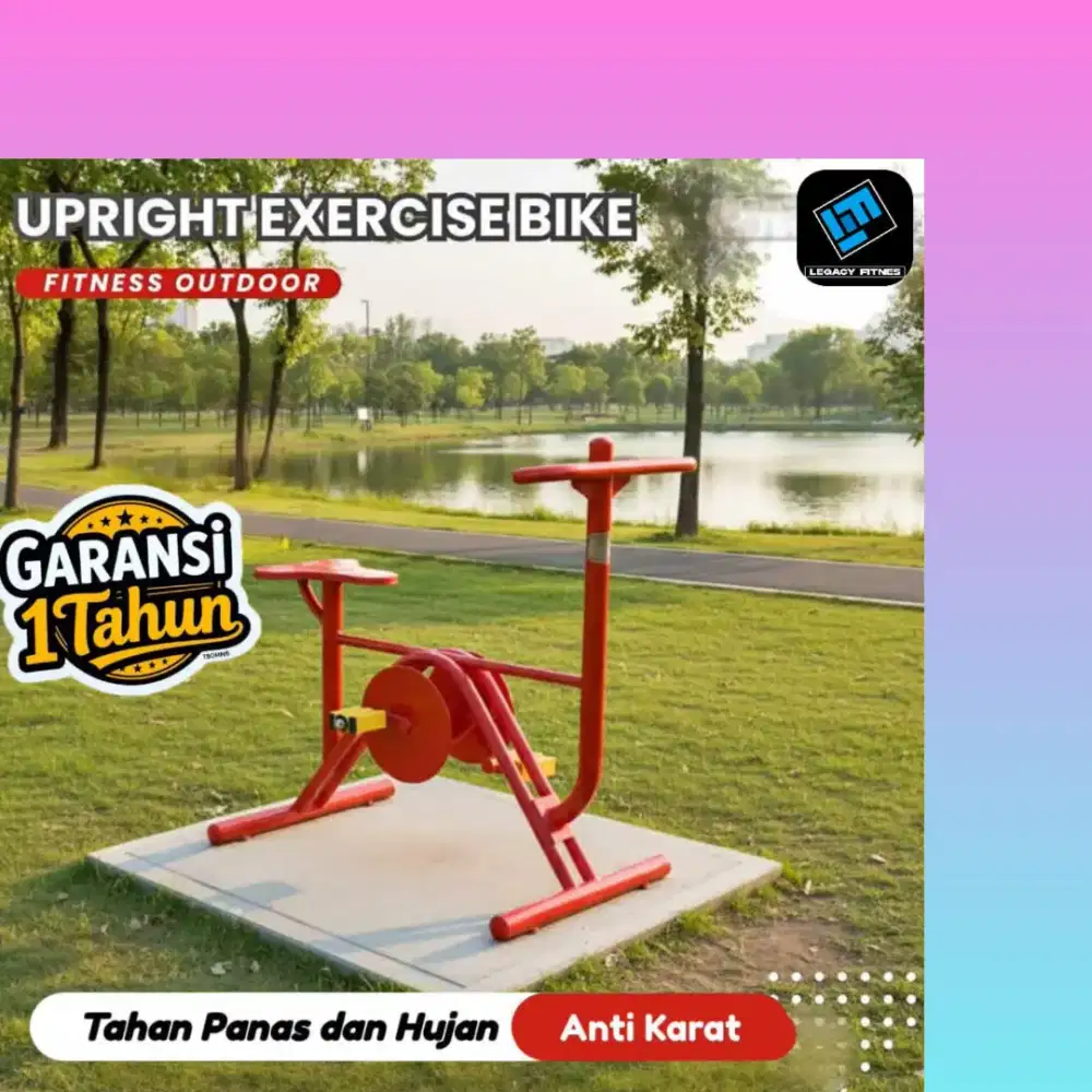 Alat fitnes outdoor Upright Exercise Bike HGT-717