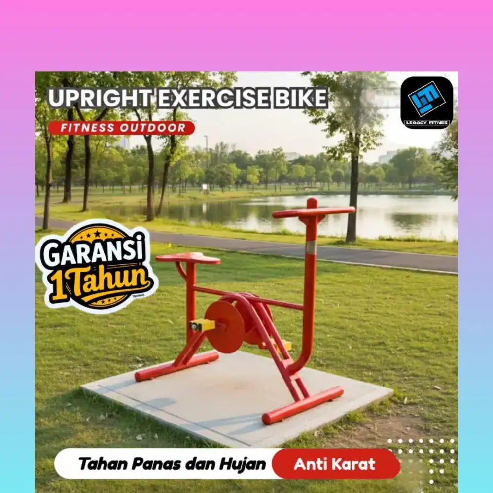 Alat fitnes outdoor Upright Exercise Bike HGT-717
