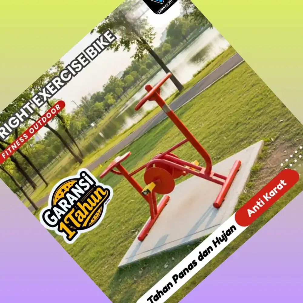 Alat fitnes outdoor Upright Exercise Bike HGT-717