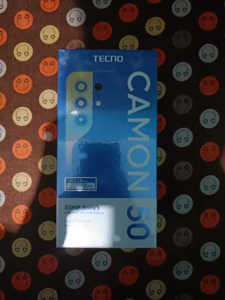 Tecno Camon 50 8+8/128GB Segelbox New Garansi Resmi 13 Bulan
