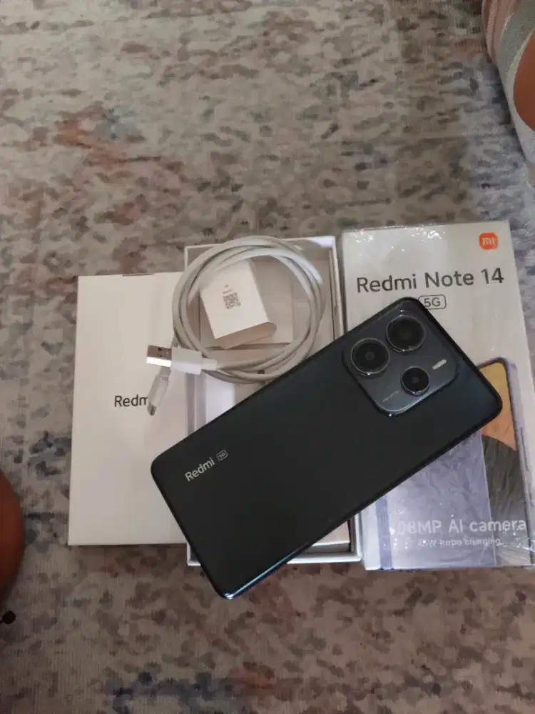 Resmi Note 14 5G 8+8/256 fullset Original