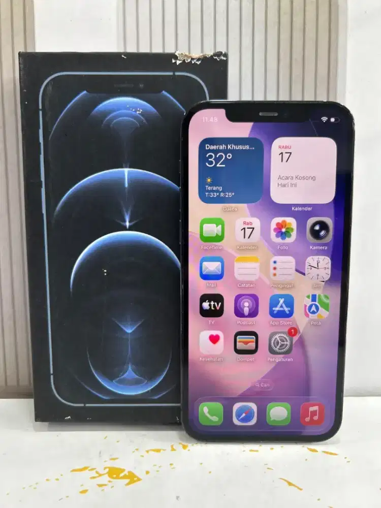 Iphone 12 pro 256gb inter all op
Fullset, Hb 76% orian
True tone