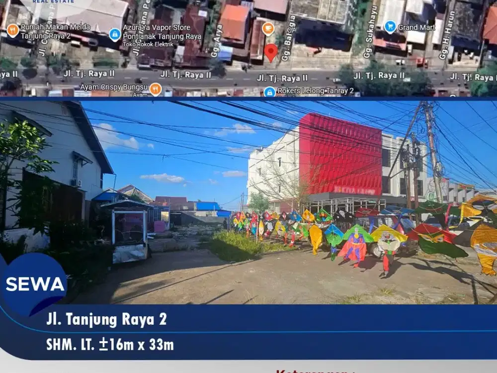 Tanah Siap Pakai untuk usaha lokasi tanjung raya 2 , Pontianak